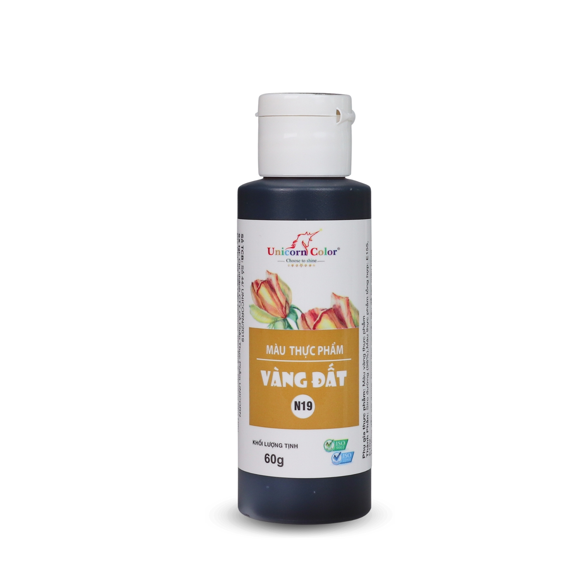 Màu Siro Unicorn Vàng đất 60g