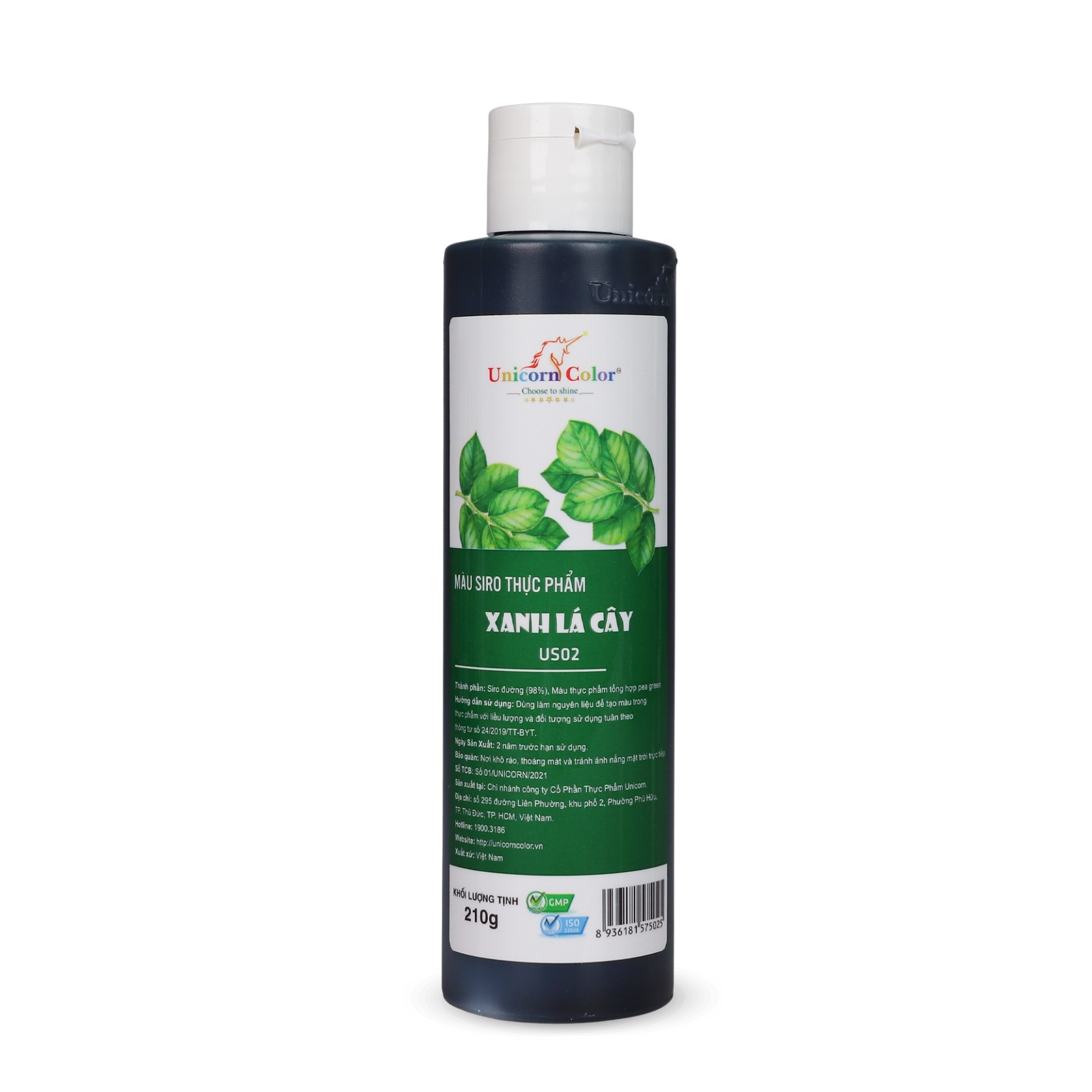 Màu Siro Unicorn Xanh Lá Cây 210g