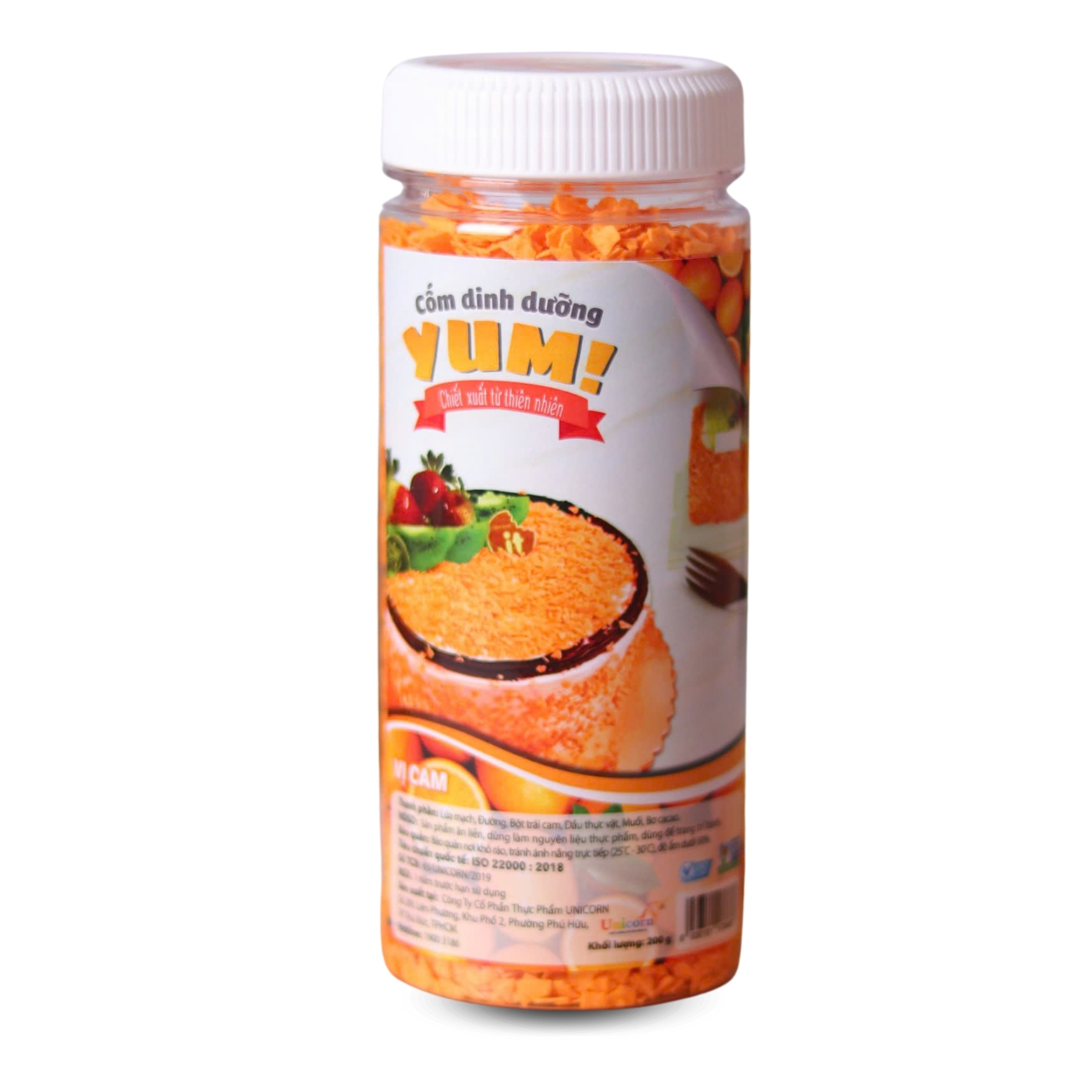 Cốm Dinh Dưỡng Yum! 200g Vị Cam